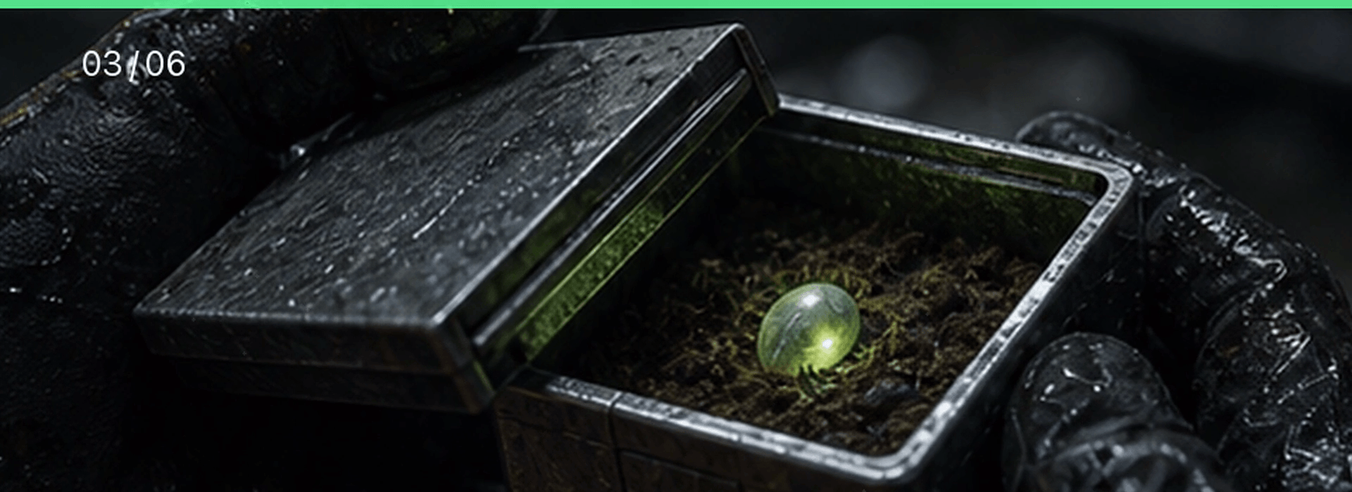 03 / Stakes from The Seed Vault: Reveal the single living seed and what the courier may lose.